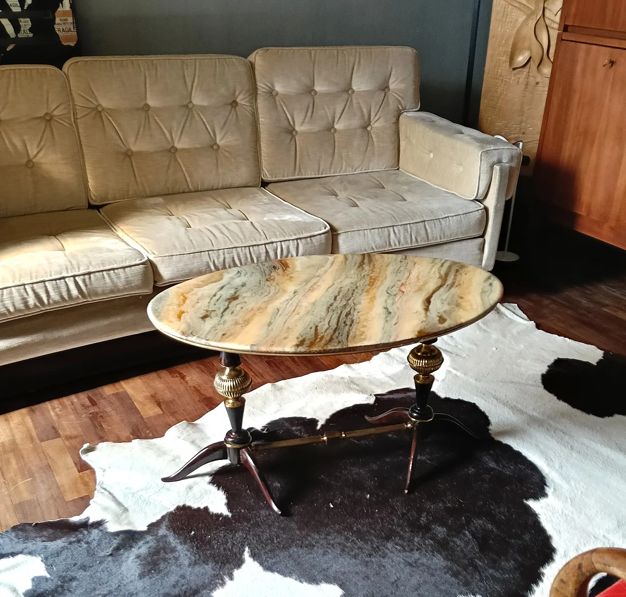 Service table Neoclassical style, 50s 8