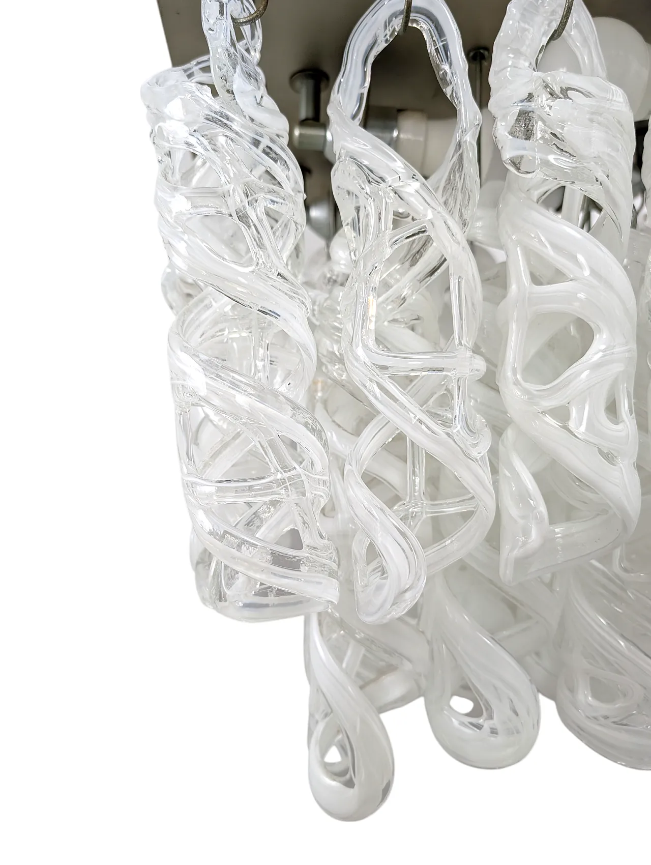 Chandelier with Murano glass pendants, 1970s 2