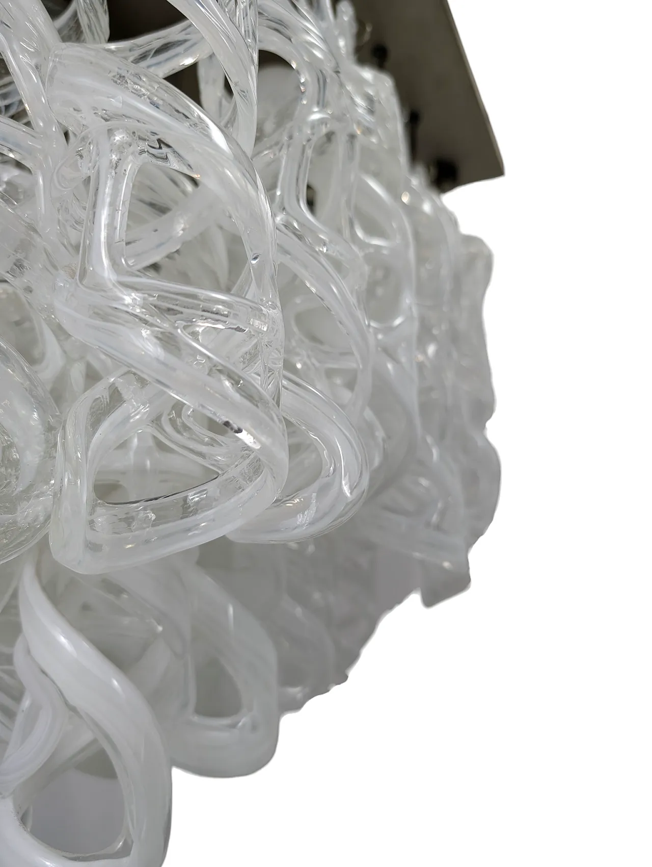 Chandelier with Murano glass pendants, 1970s 3