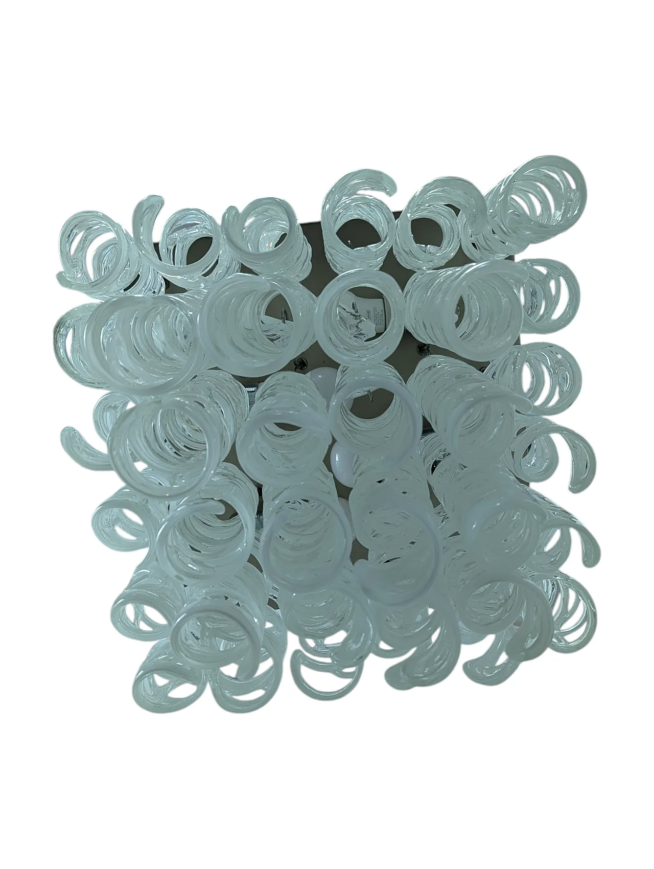 Chandelier with Murano glass pendants, 1970s 5