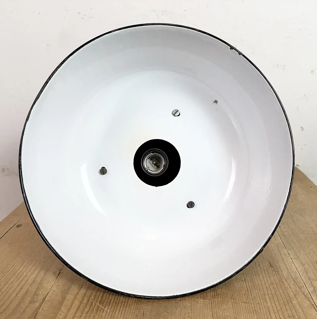 Industrial Black Enamel Bauhaus Pendant Lamp, 1930s 18
