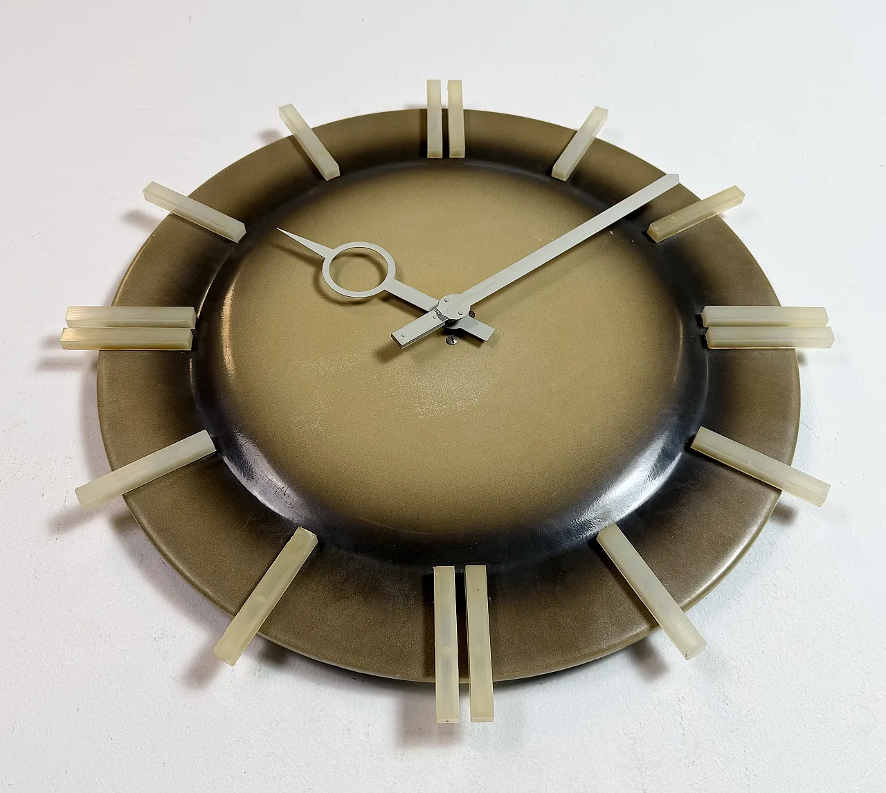 Industrial Office Wall Clock from Pragotron, 1970s 7