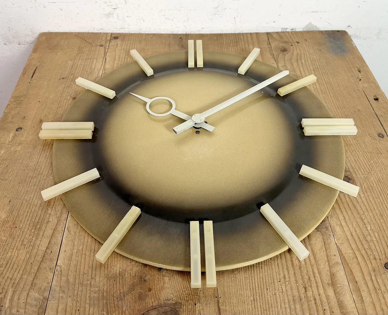 Industrial Office Wall Clock from Pragotron, 1970s 8