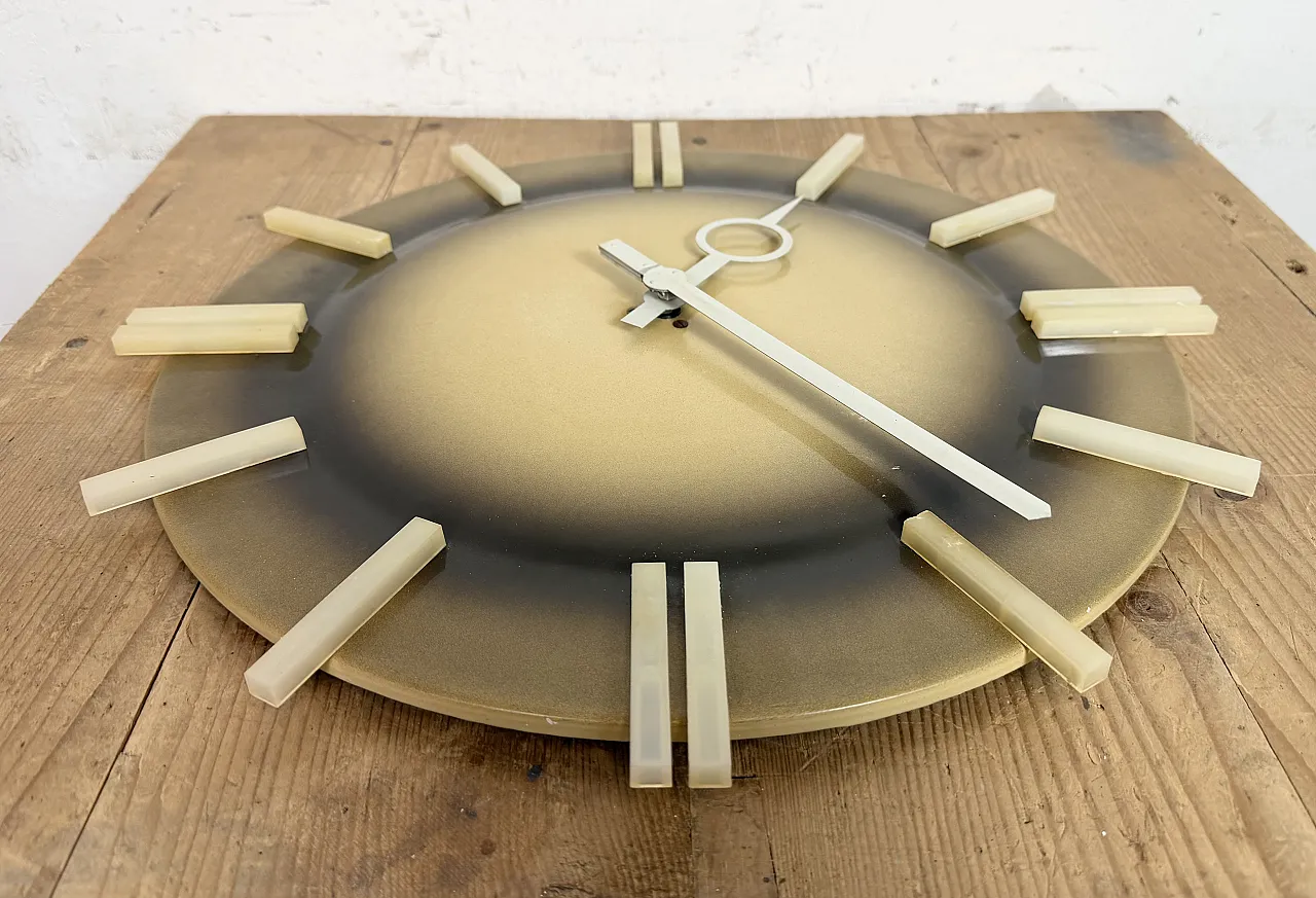 Industrial Office Wall Clock from Pragotron, 1970s 11