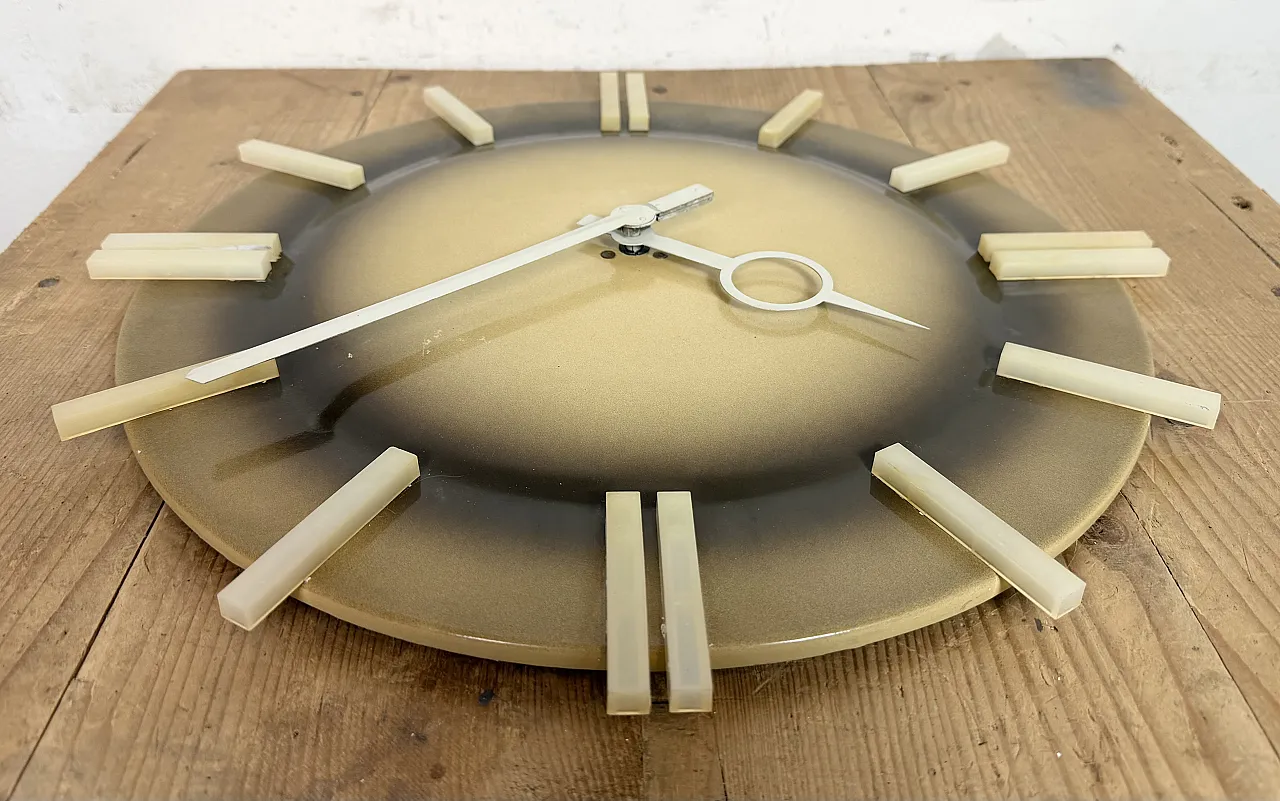 Industrial Office Wall Clock from Pragotron, 1970s 12