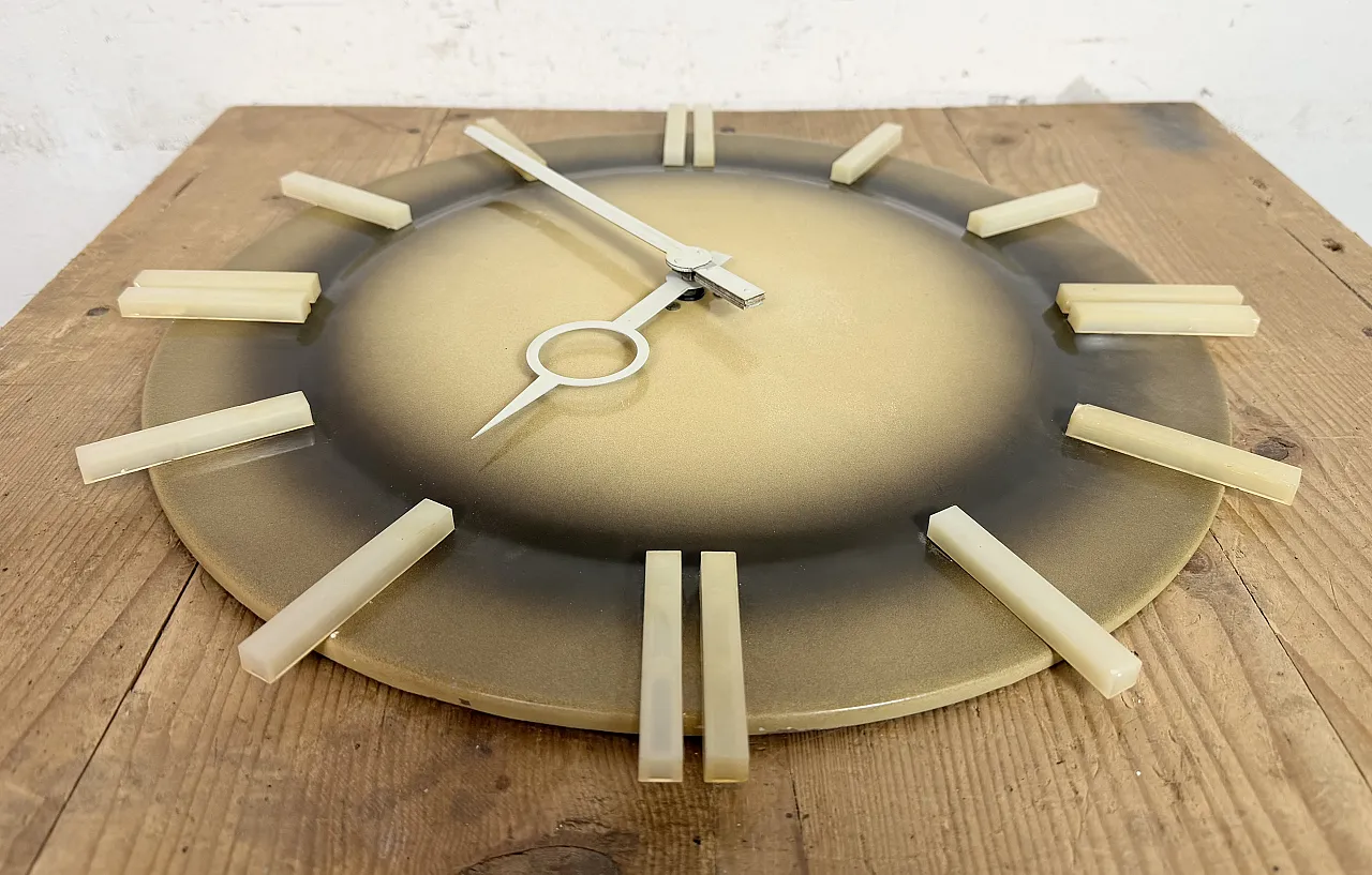 Industrial Office Wall Clock from Pragotron, 1970s 13