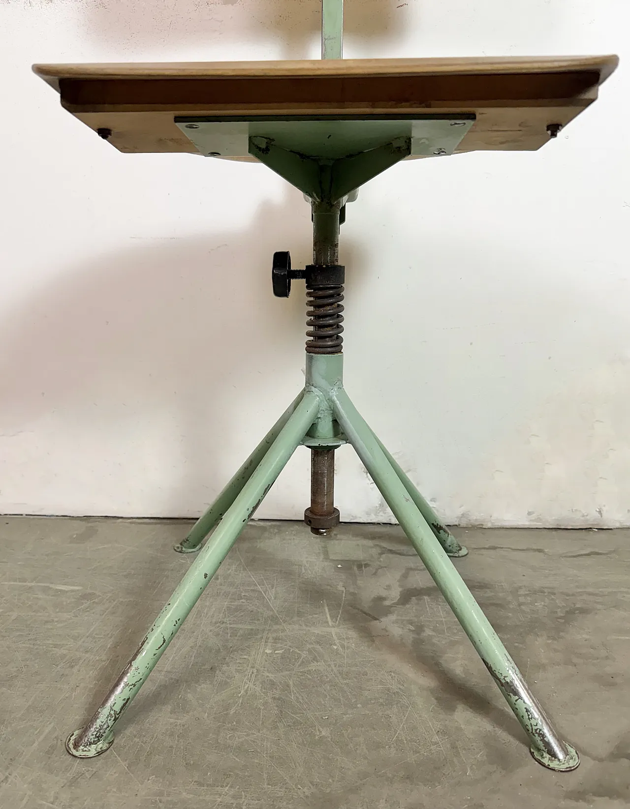 Green Industrial Workshop Chair, 1950s 9