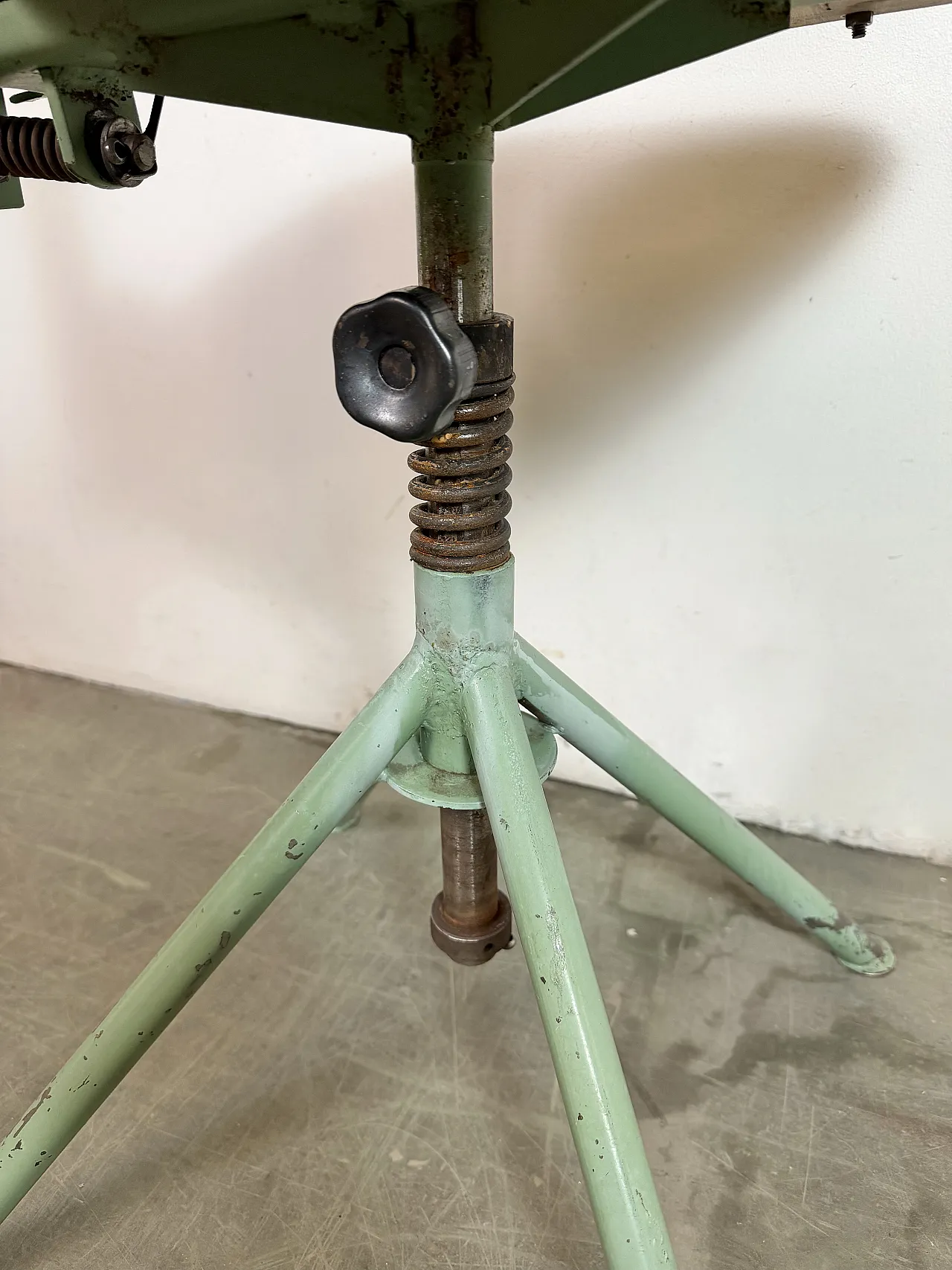 Green Industrial Workshop Chair, 1950s 13