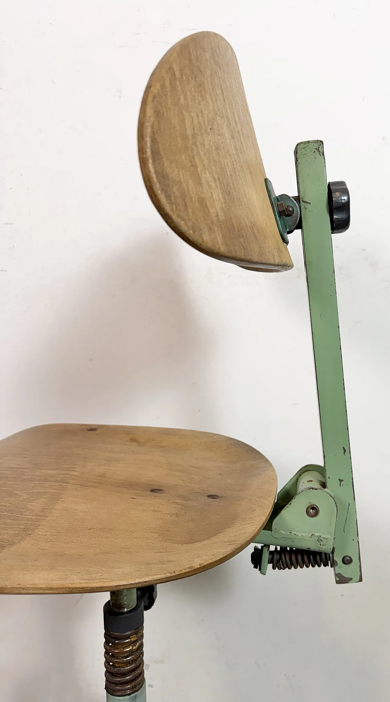 Green Industrial Workshop Chair, 1950s 18