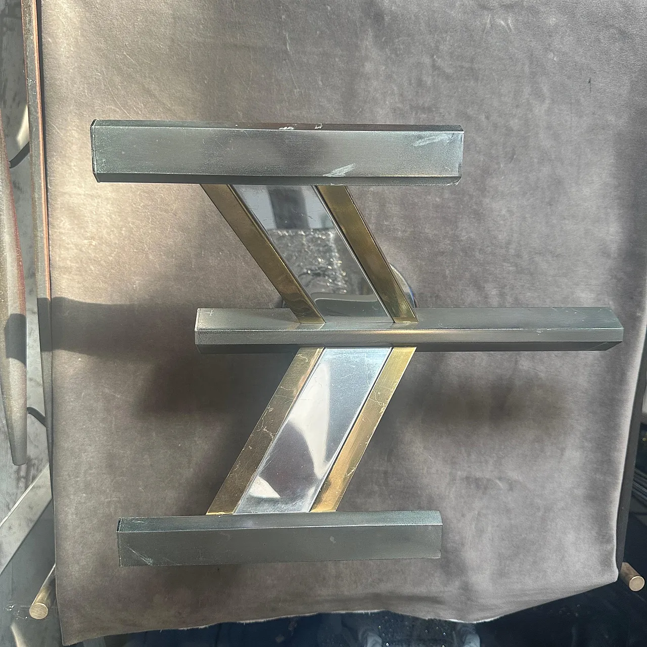 Brass and steel wall sconce by Gaetano Sciolari, 1960s 17