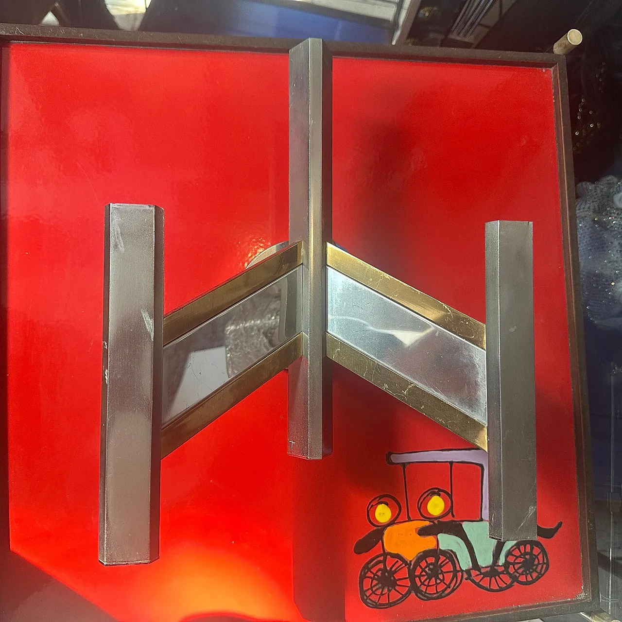 Brass and steel wall sconce by Gaetano Sciolari, 1960s 18