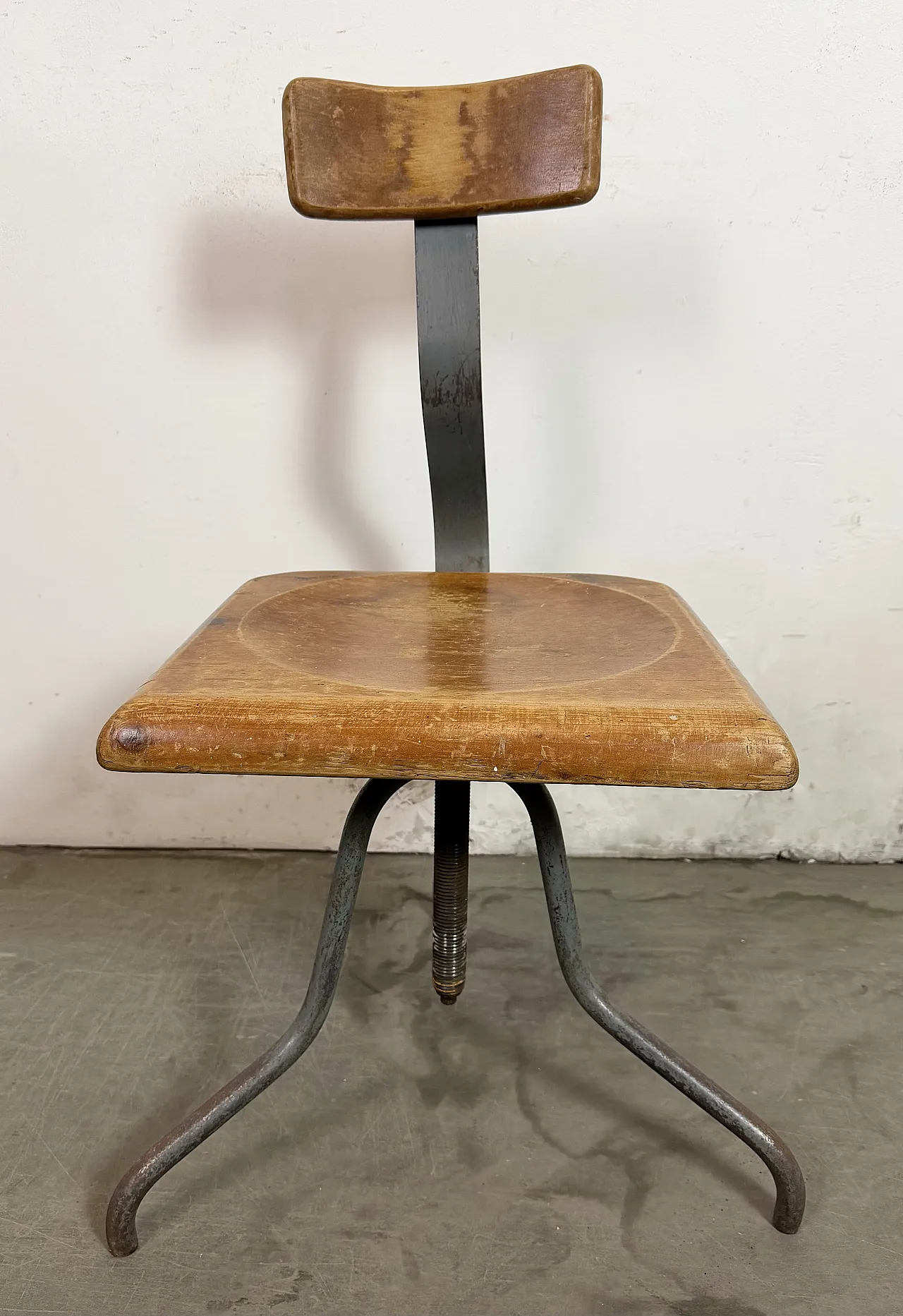 Industrial Factory Swivel Chair, 1950s 15