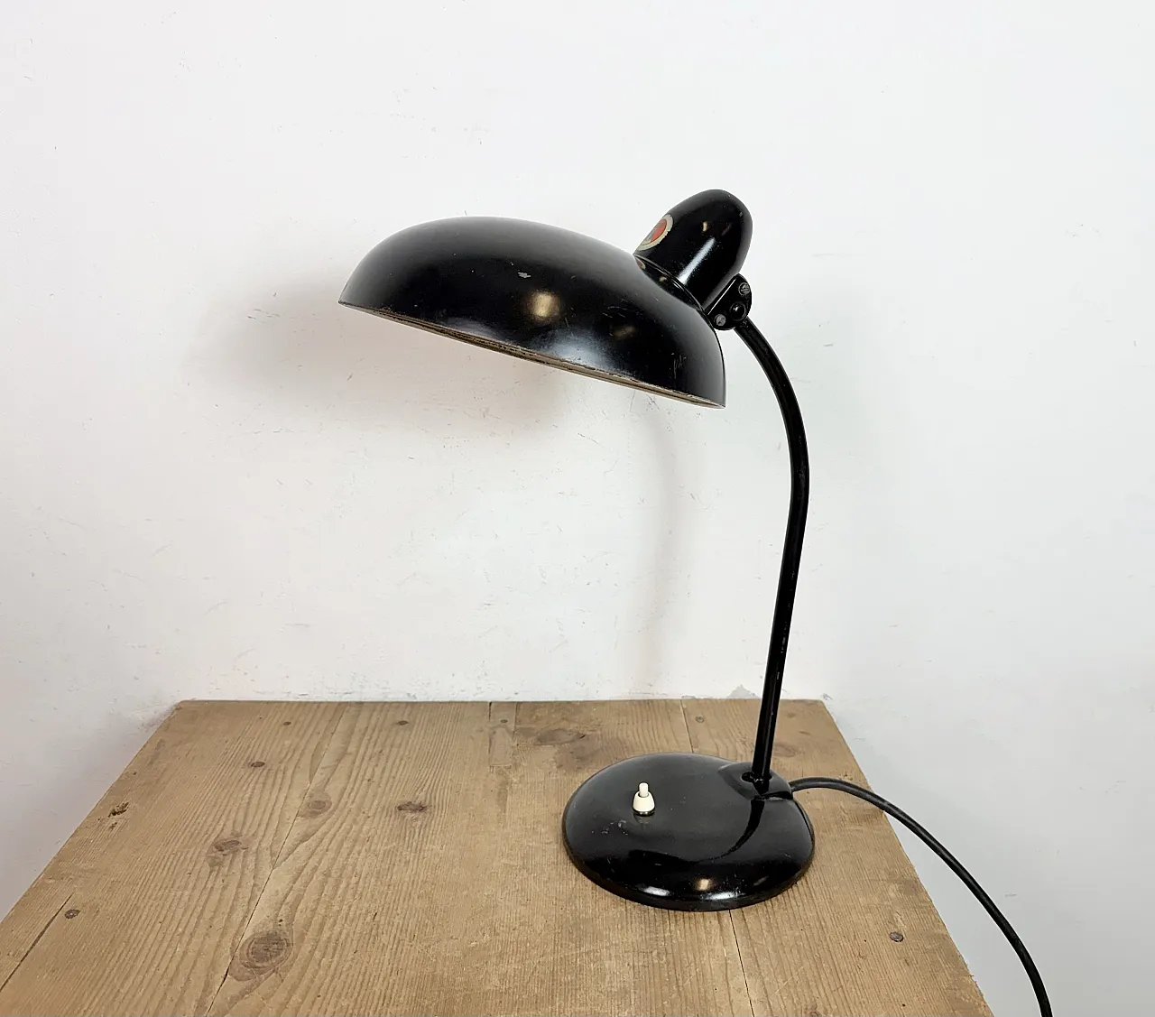Black Industrial Bauhaus Table Lamp from Escolux, 1930s 2