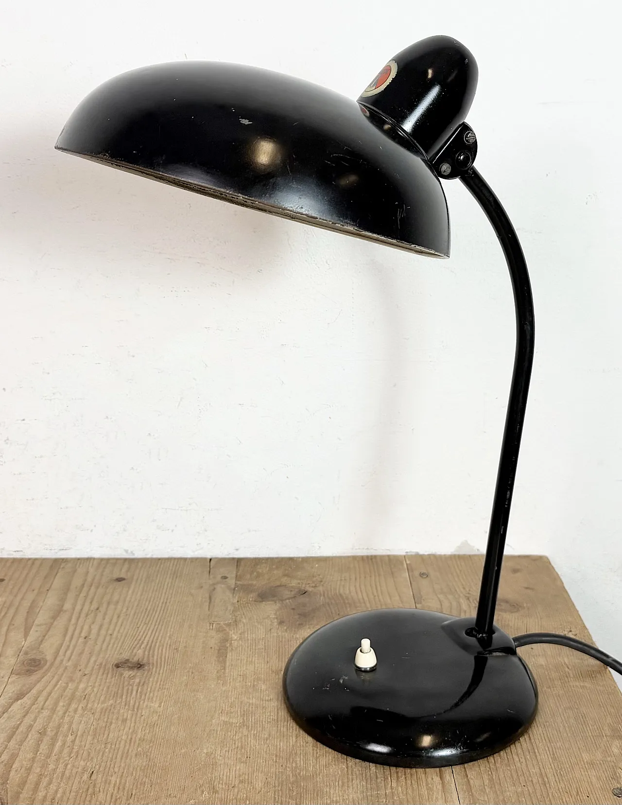 Black Industrial Bauhaus Table Lamp from Escolux, 1930s 3