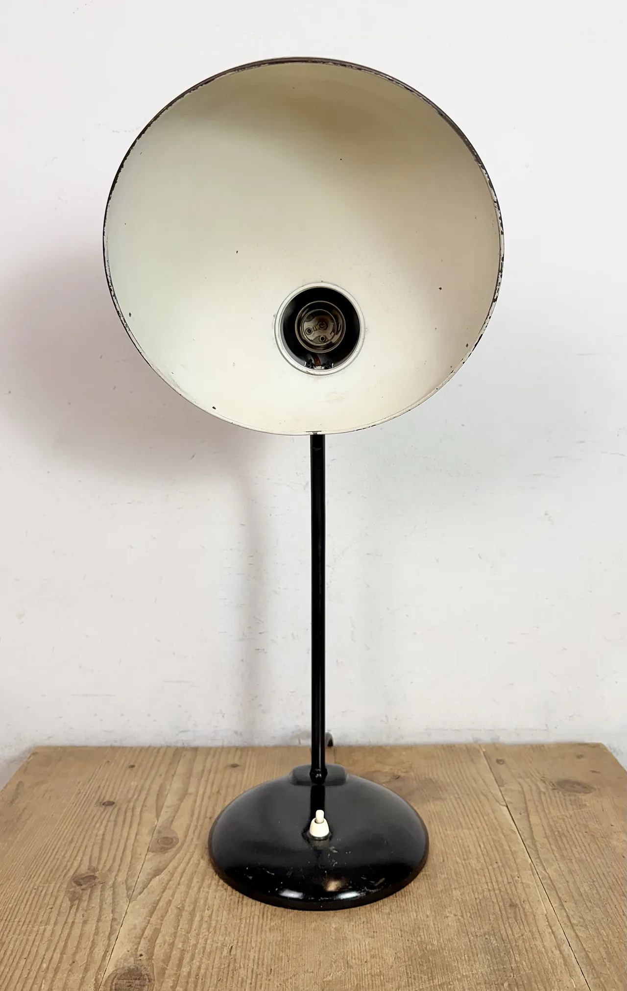 Black Industrial Bauhaus Table Lamp from Escolux, 1930s 15