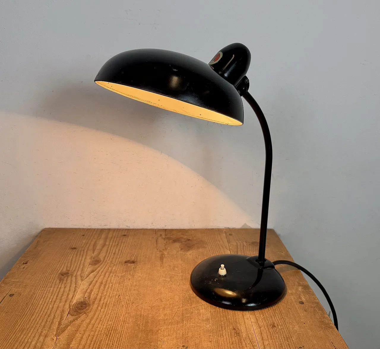 Black Industrial Bauhaus Table Lamp from Escolux, 1930s 21