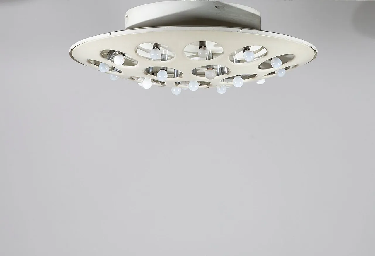 Model CP3529 chandelier in lacquered aluminum by Stilnovo, 1960s 2