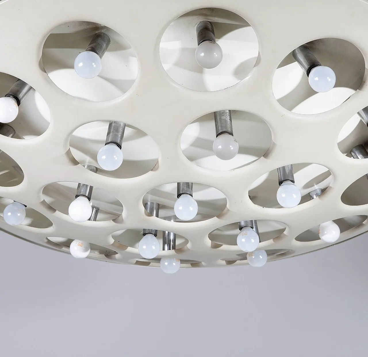 Model CP3529 chandelier in lacquered aluminum by Stilnovo, 1960s 4