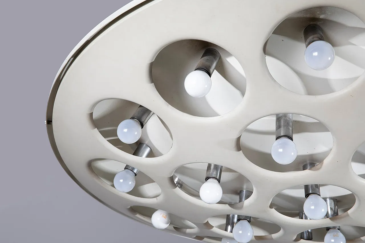 Model CP3529 chandelier in lacquered aluminum by Stilnovo, 1960s 8