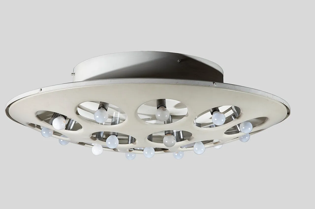 Model CP3529 chandelier in lacquered aluminum by Stilnovo, 1960s 9