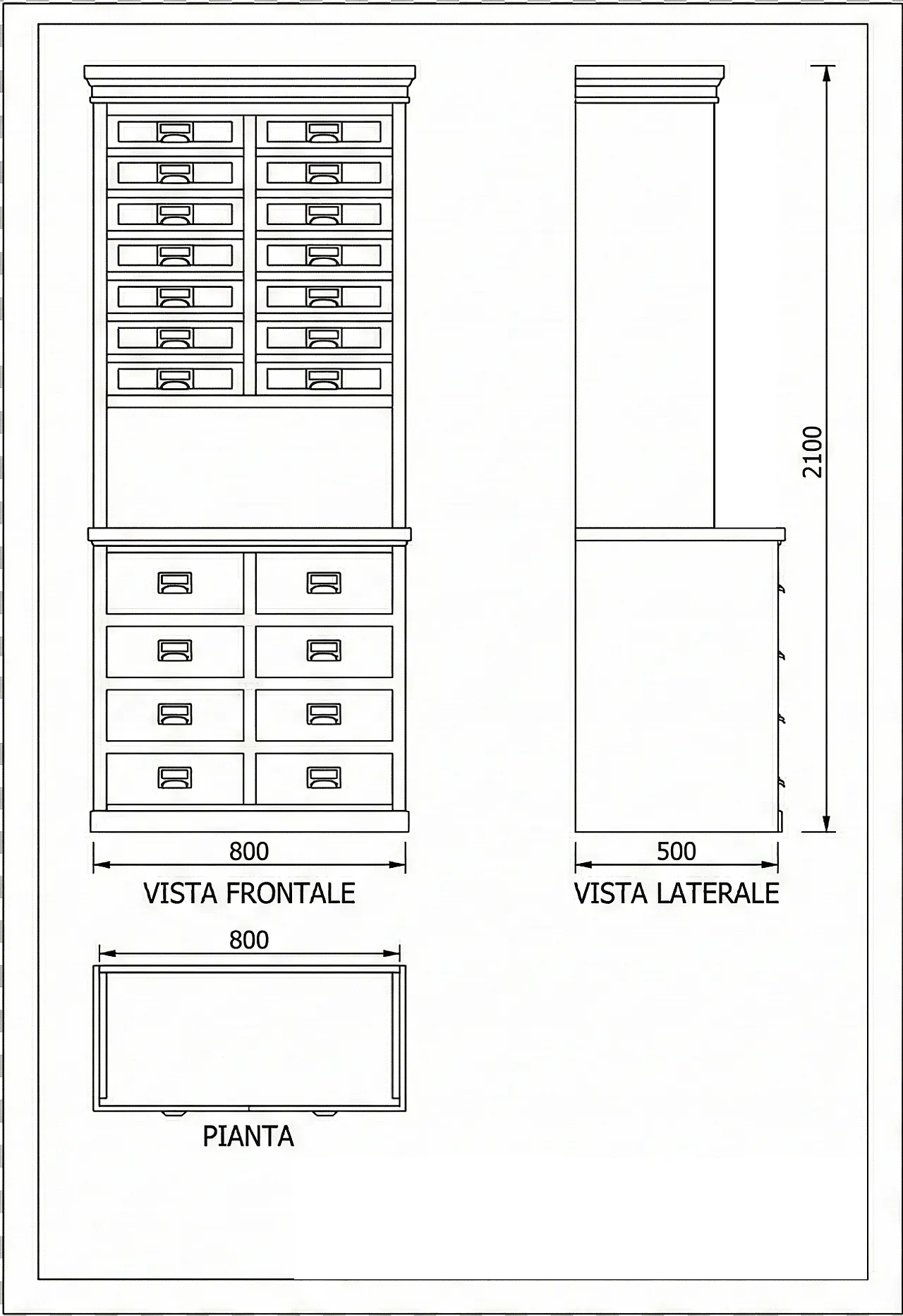 Shop high chest of drawers, 80s 7