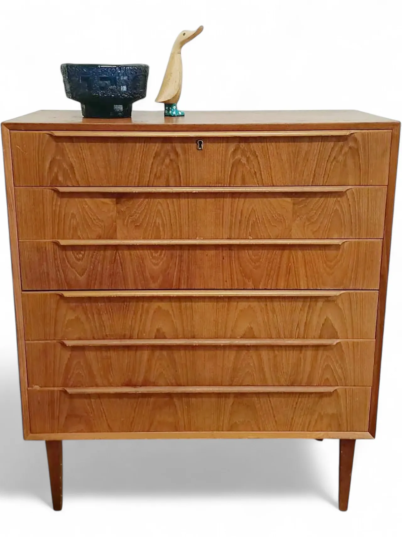 Danish teak chest of drawers, 1950s 8