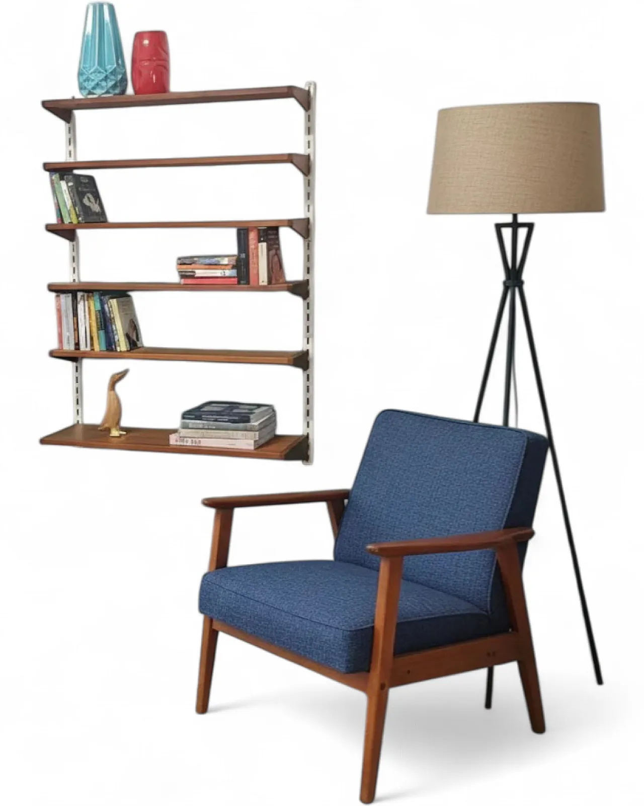 Teak Bookcase by Kai Kristiansen, 1960s 9