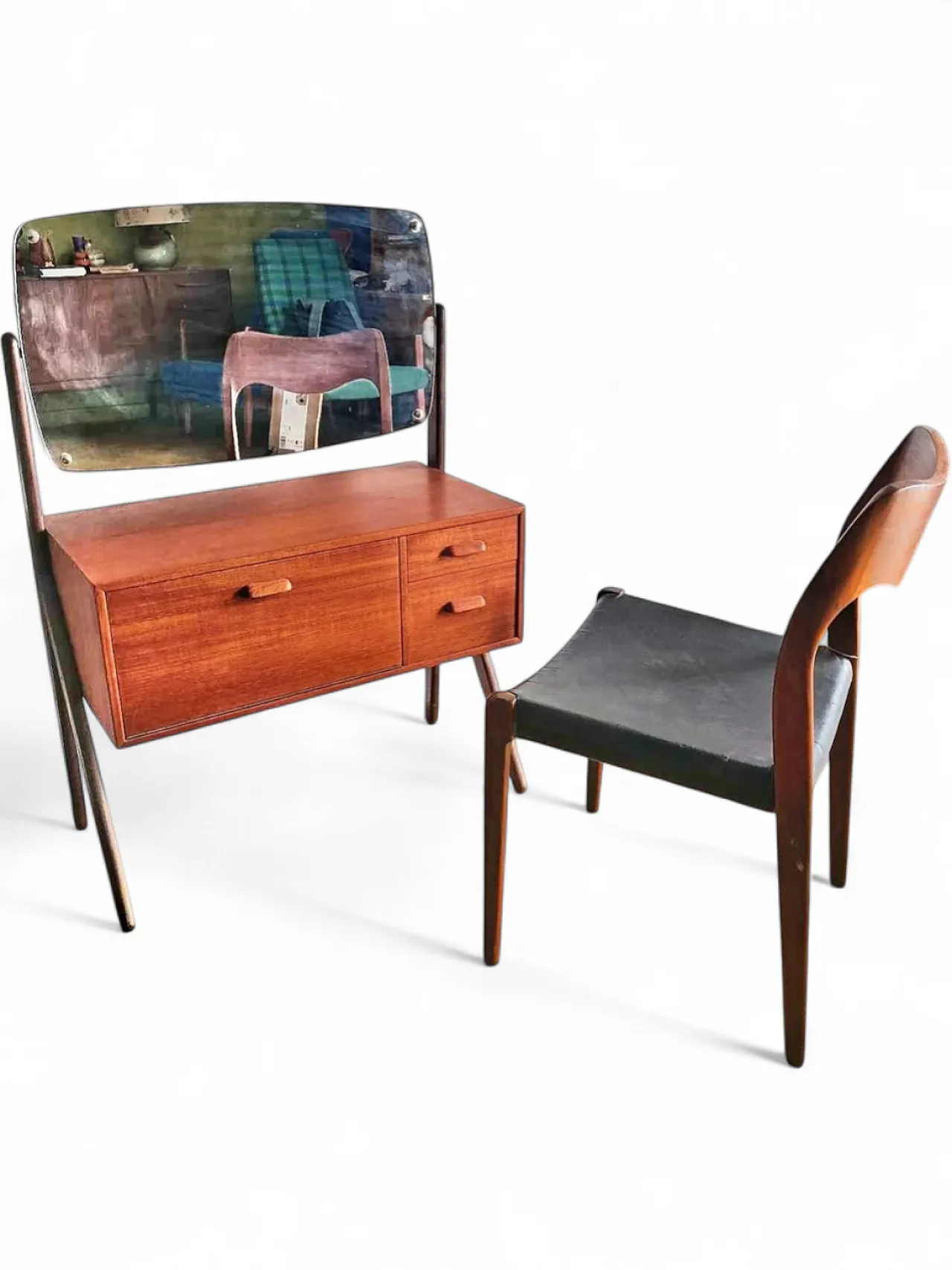 Danish teak dressing table, 1950s 8