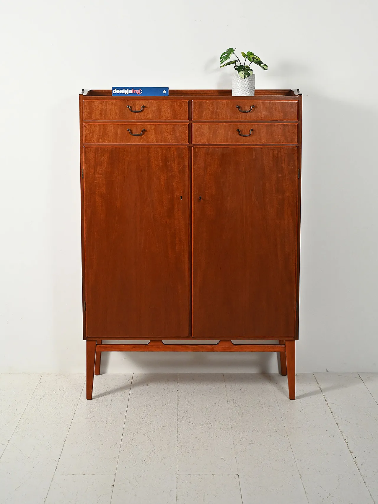 Scandinavian mahogany cabinet, 1950s 1