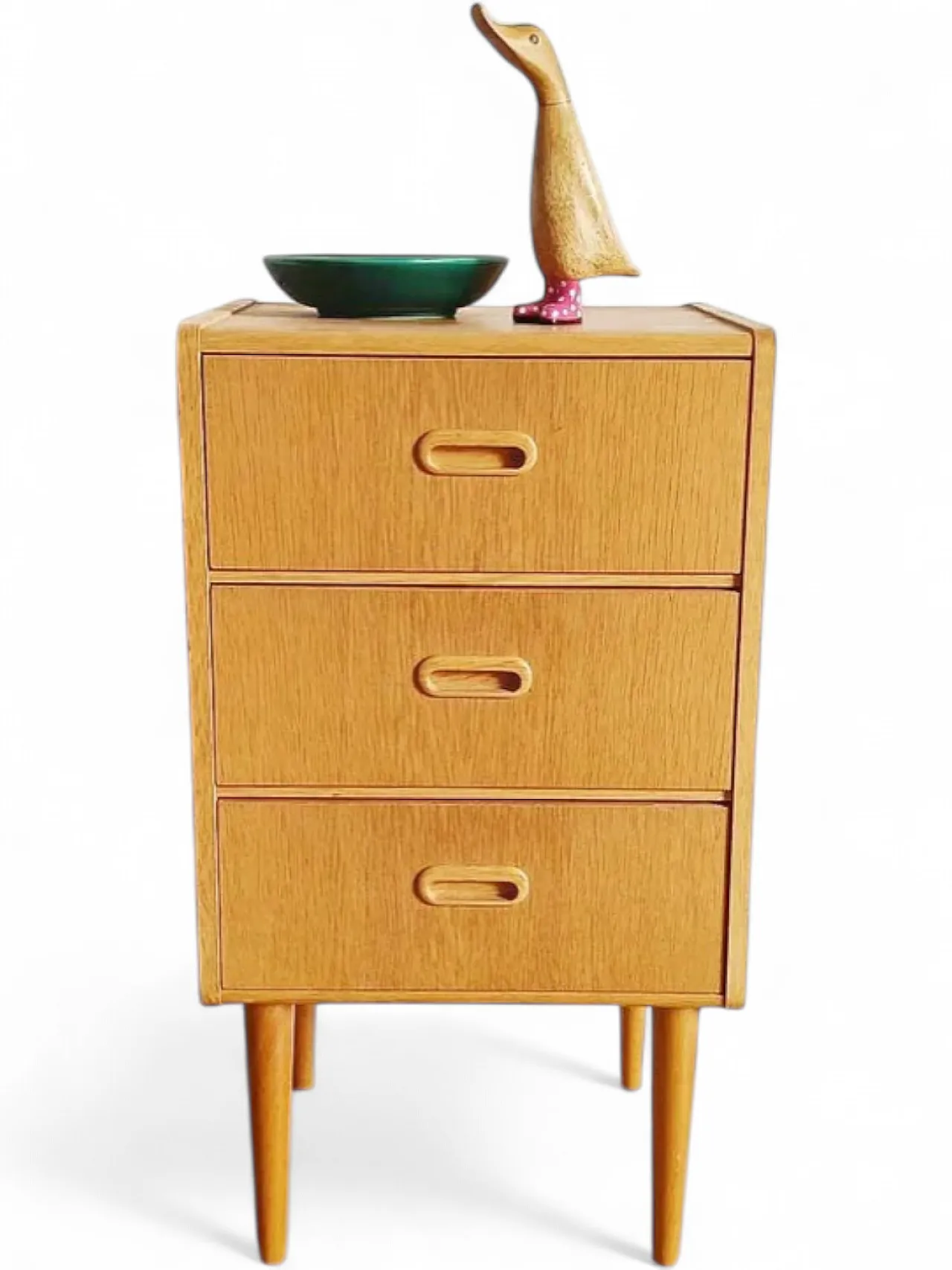 Swedish oak bedside table, 1960s 8