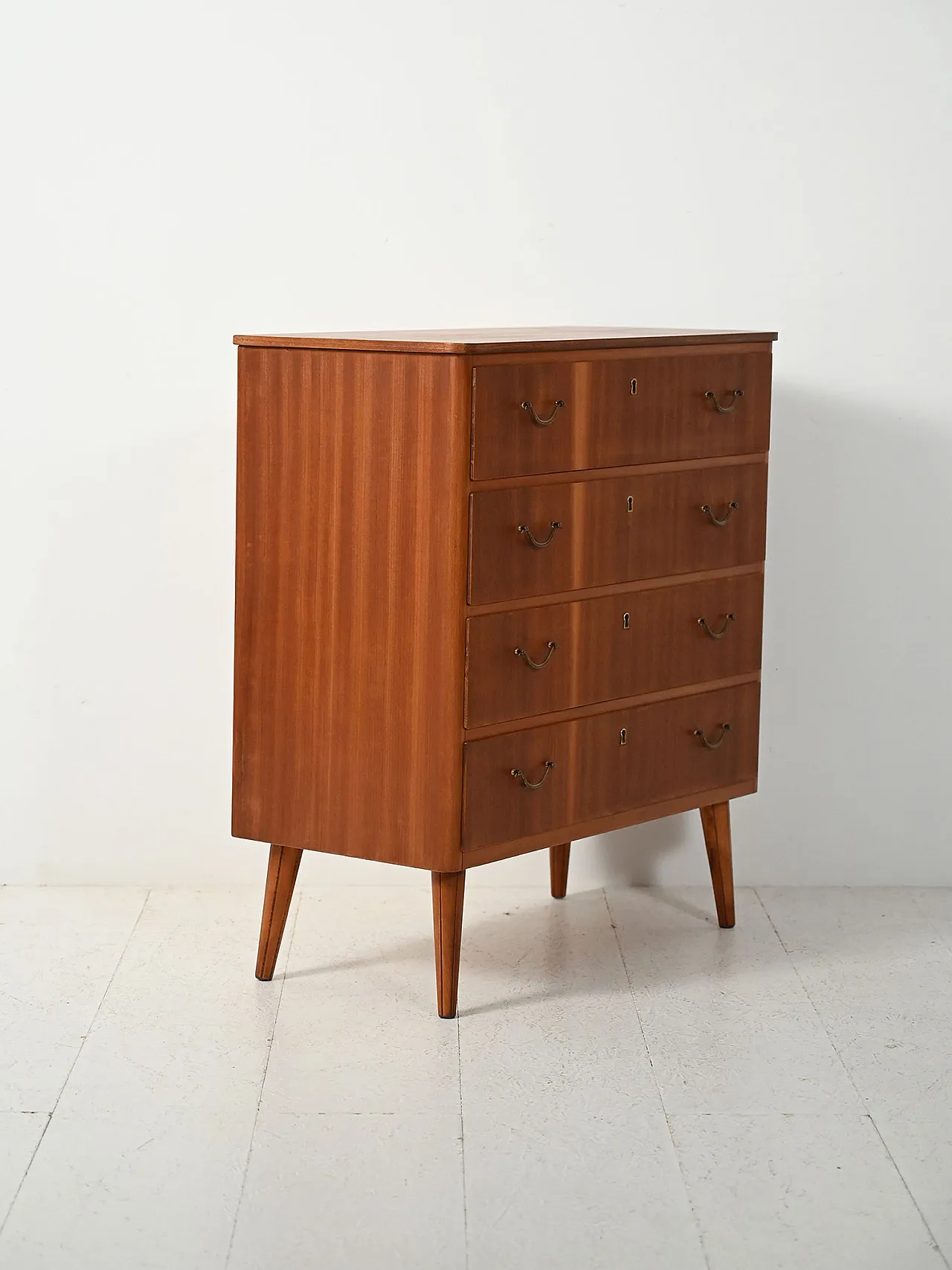 Cassettiera scandinava in mogano, anni '60 3