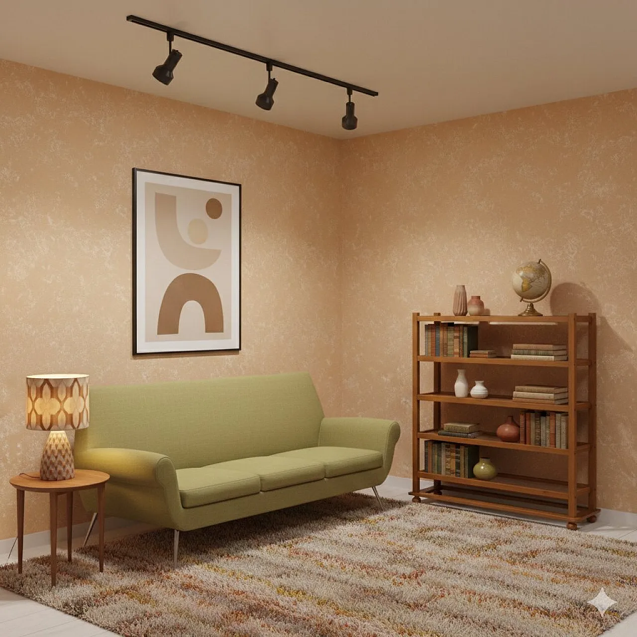 Poplar, cherry-stained fir and glass bookcase, early 20th century 2