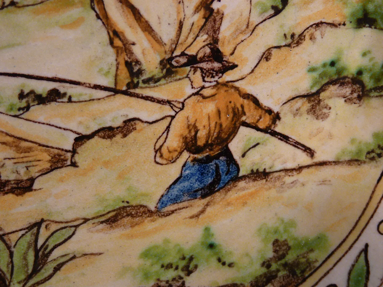 Maiolica plate by Castelli, 19th century 14