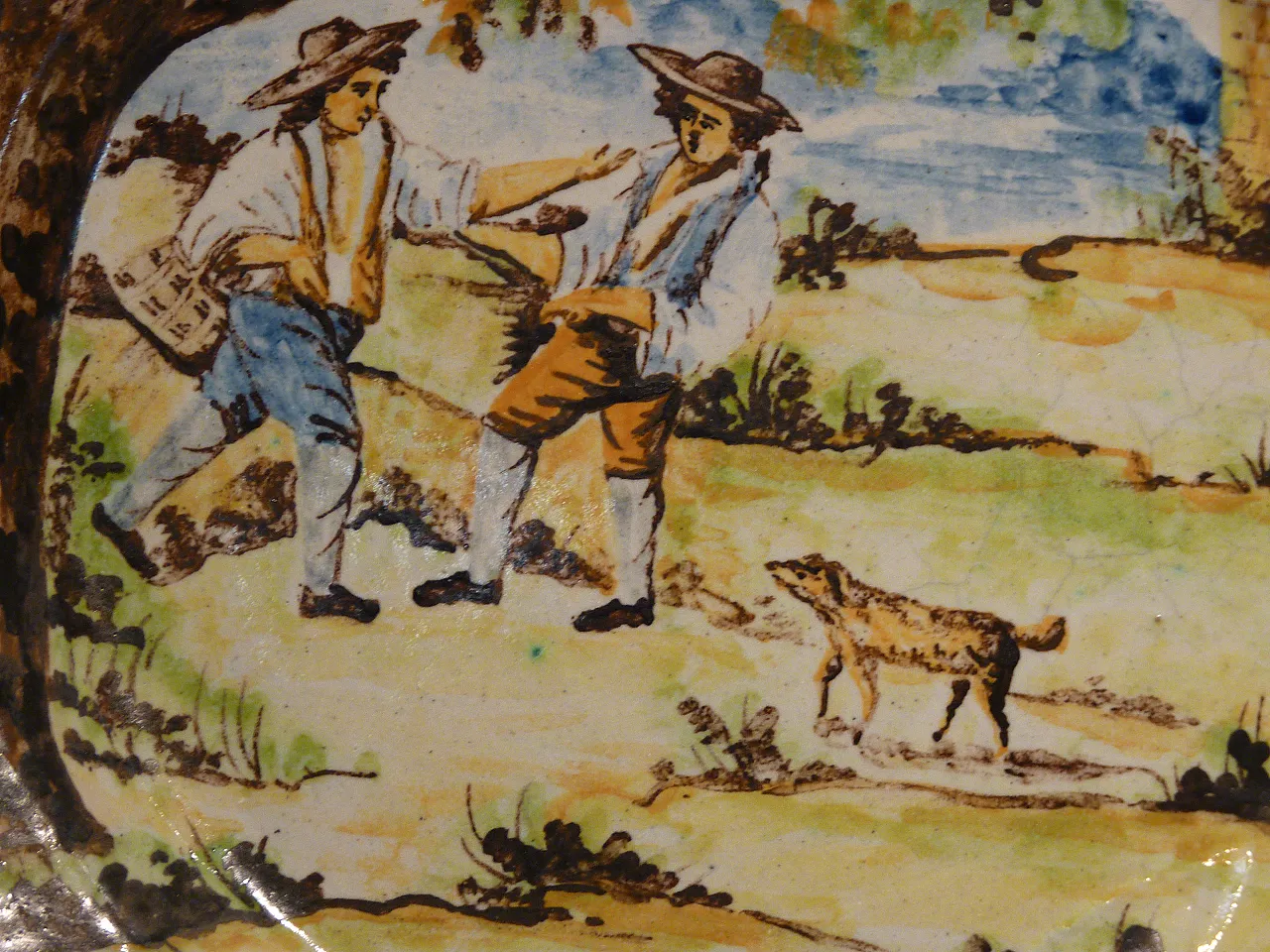 Majolica plate by Castelli, 19th century 3