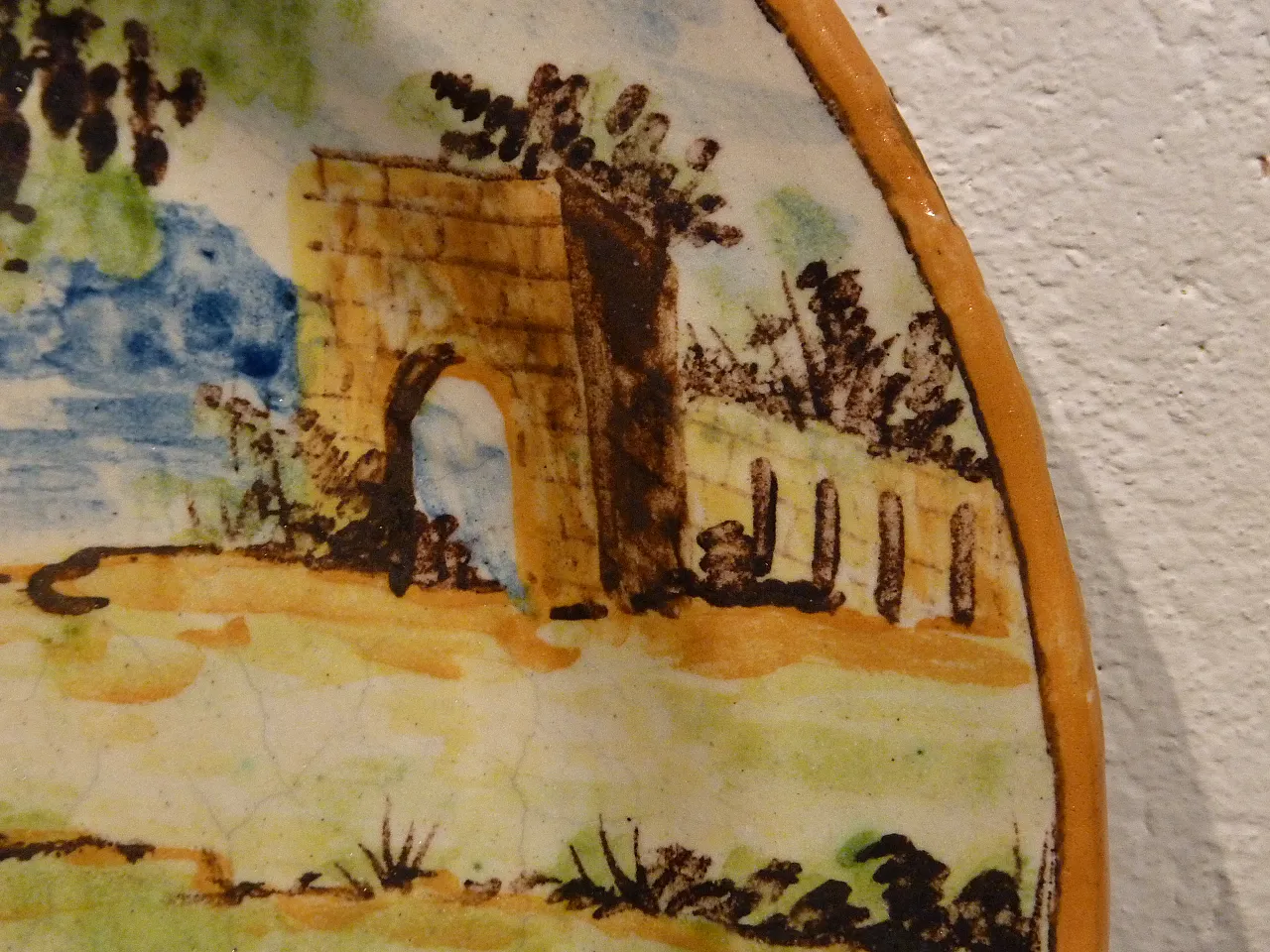 Majolica plate by Castelli, 19th century 10