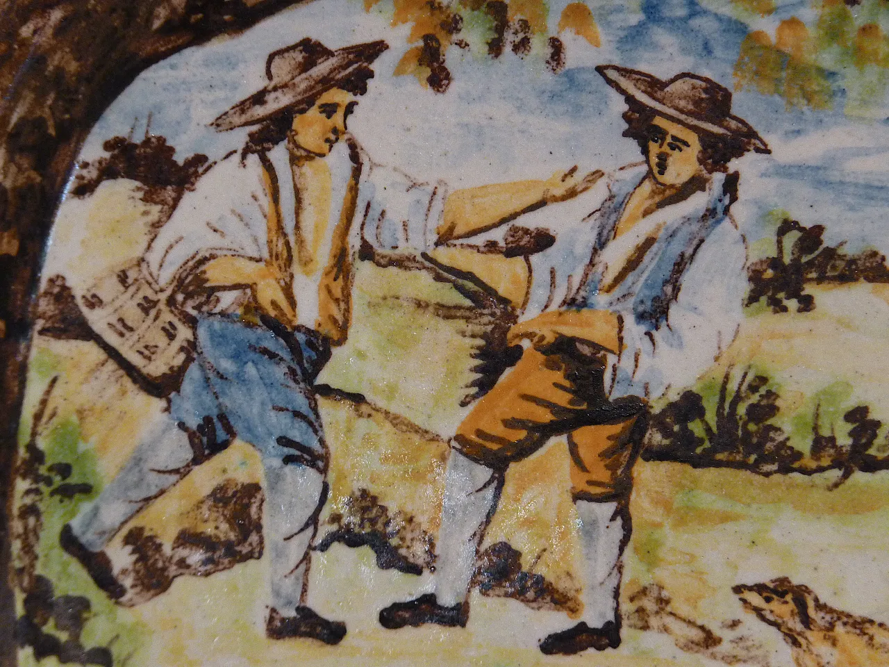 Majolica plate by Castelli, 19th century 13