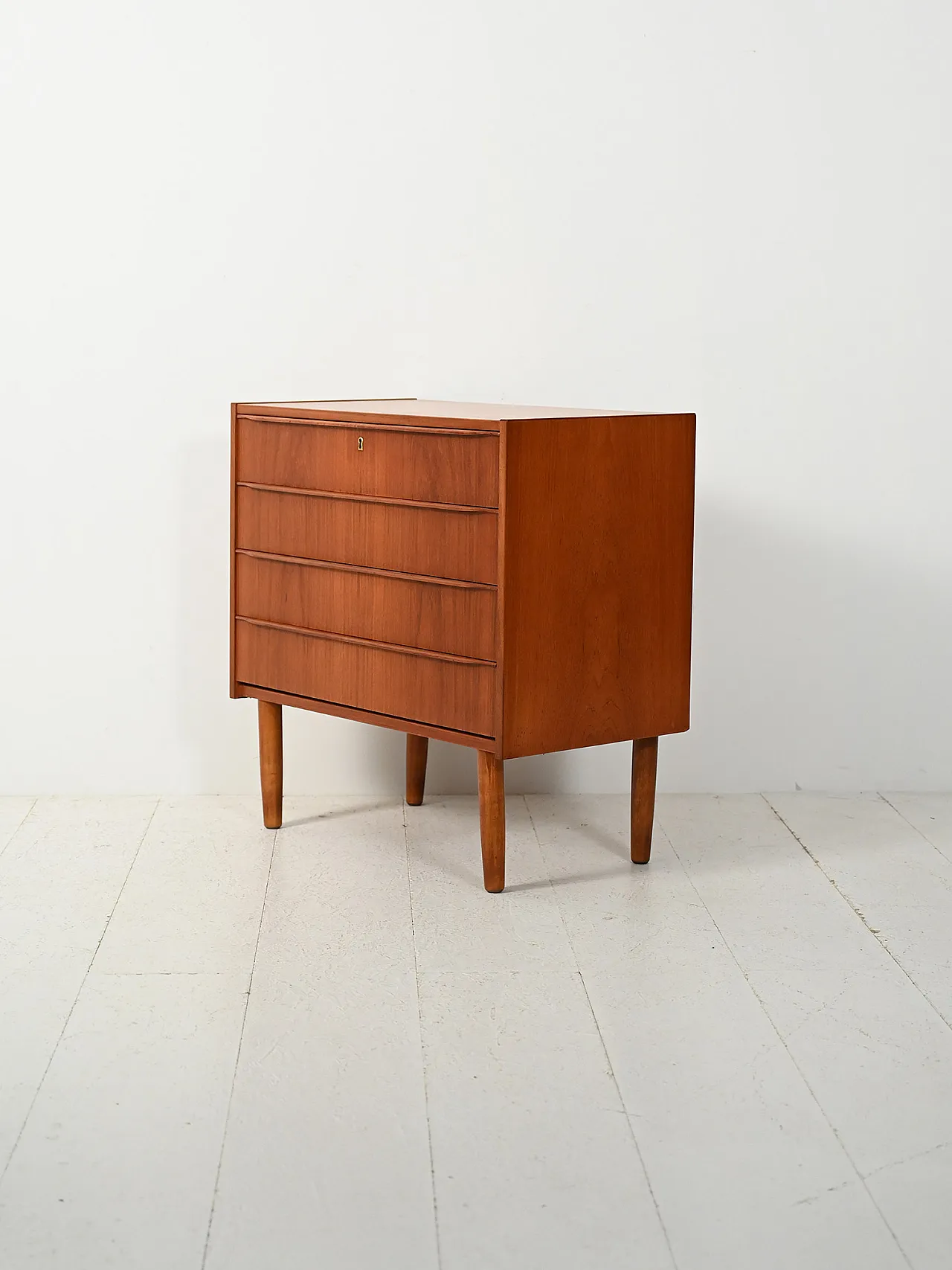 Cassettiera scandinava in teak,  anni ’60 4