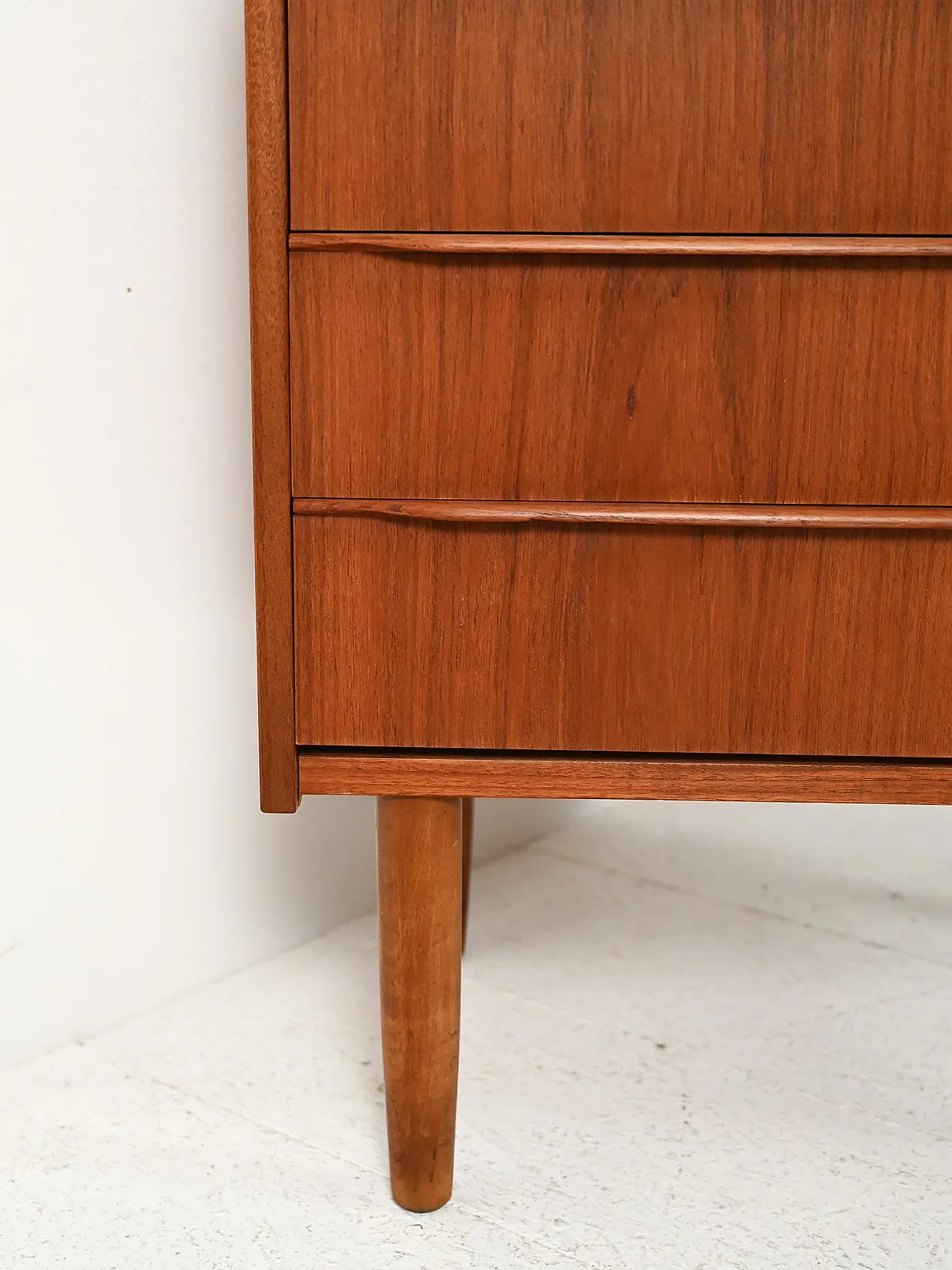 Cassettiera scandinava in teak,  anni ’60 6