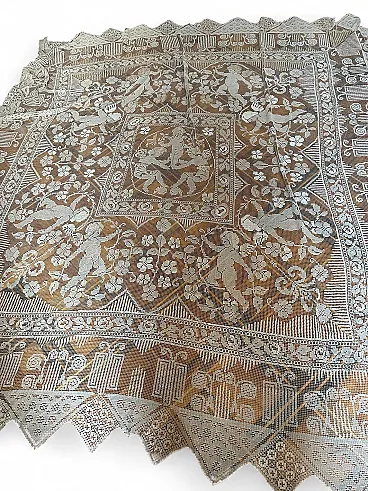 Filet lace, early 20th century