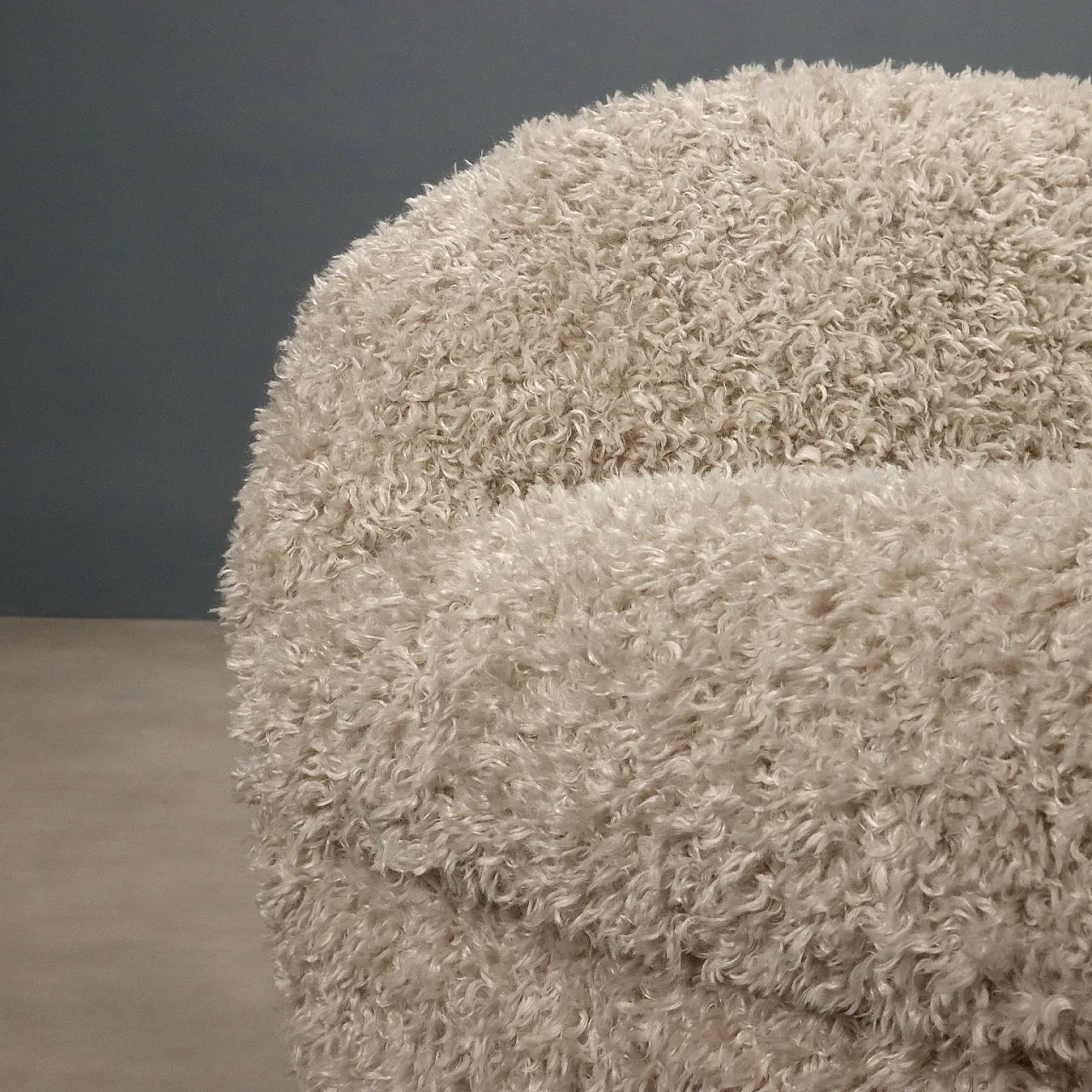 Pair of fabric armchairs, 20th century 5