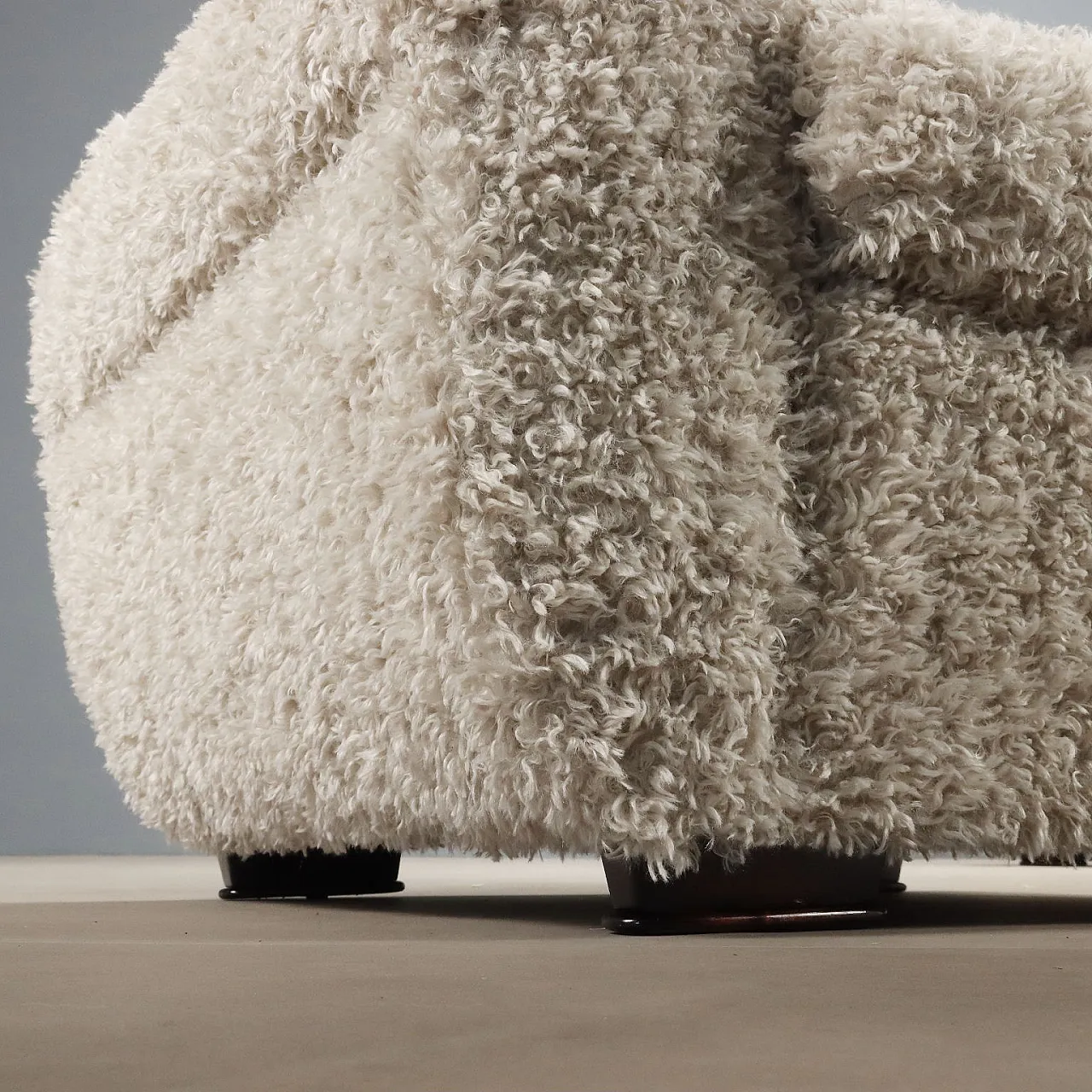 Pair of fabric armchairs, 20th century 6