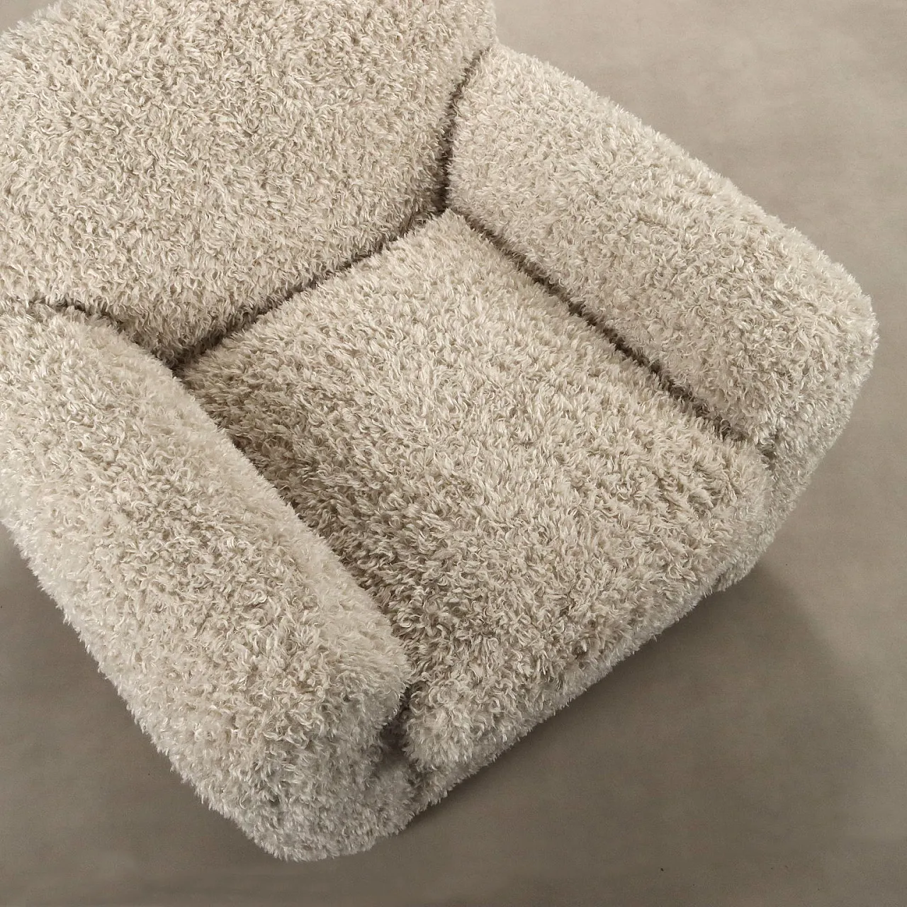 Pair of fabric armchairs, 20th century 8