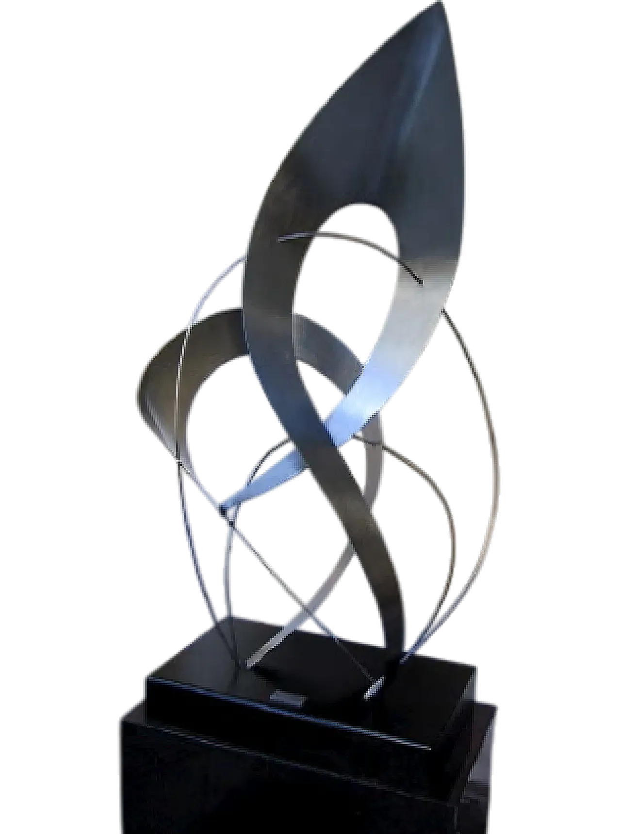 Spacer sculpture in steel Signed A.S., 1969 3