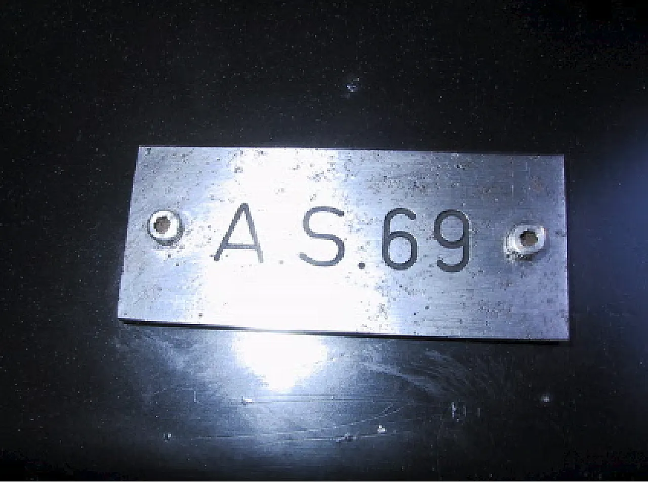 Spacer sculpture in steel Signed A.S., 1969 5