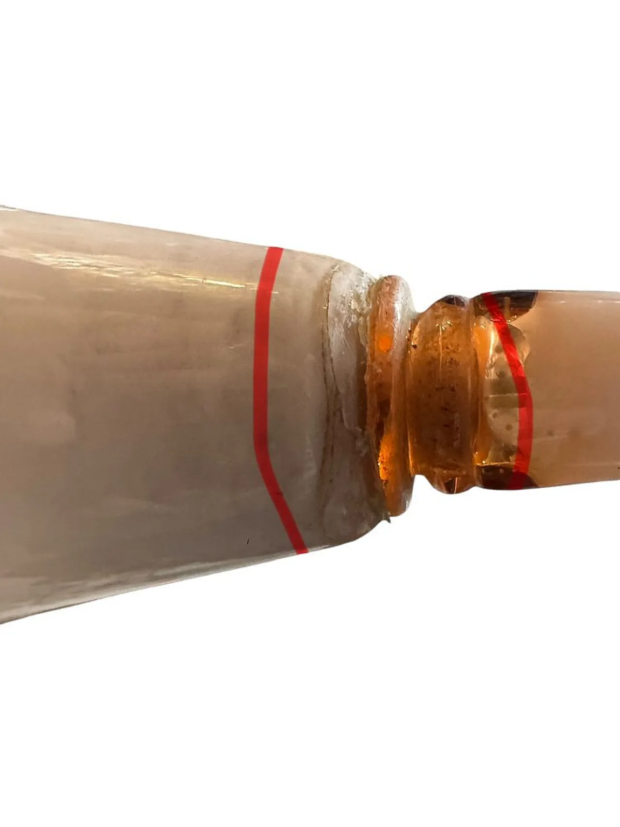 Lampadario Art Déco in vetro di Murano rosa, anni '50 3