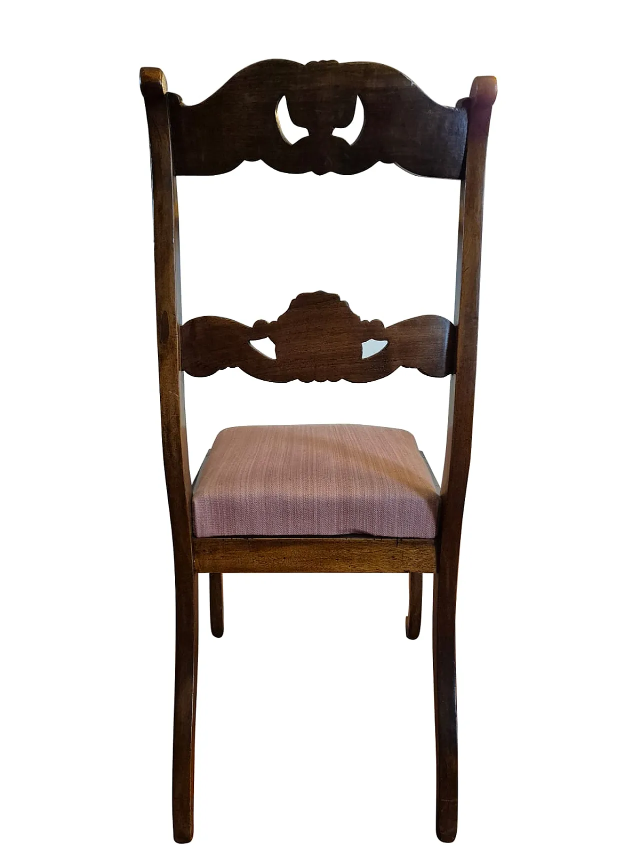 6 Carved Solid Wood Dining Chairs, 20th century 10