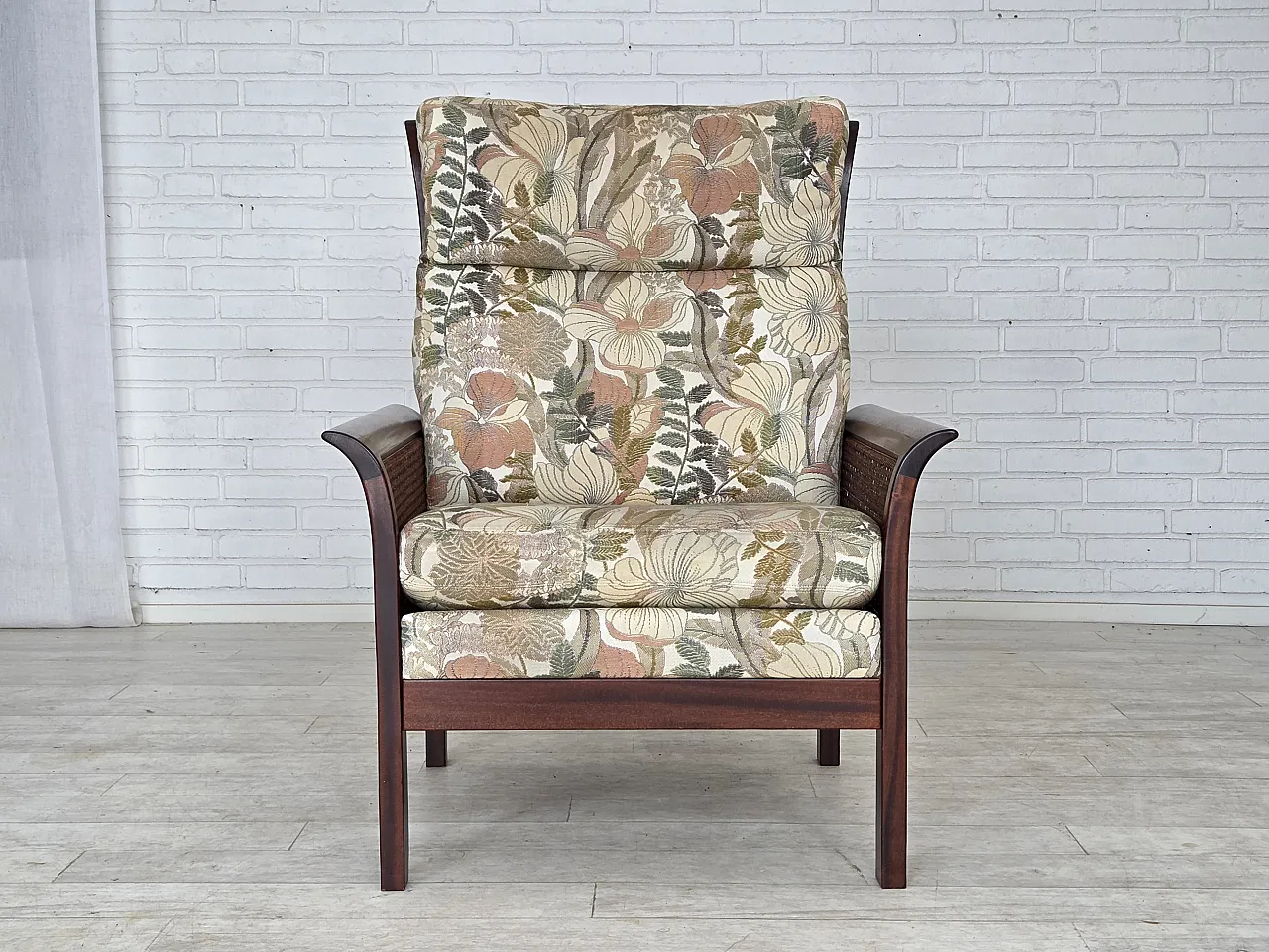 Swedish highback armchair by Arne Norell, 1970s 1