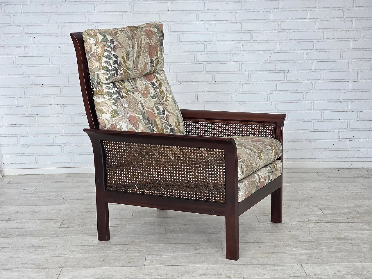 Swedish highback armchair by Arne Norell, 1970s 2