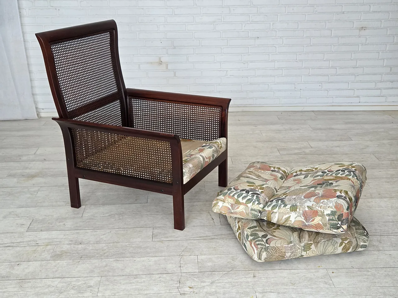 Swedish highback armchair by Arne Norell, 1970s 7