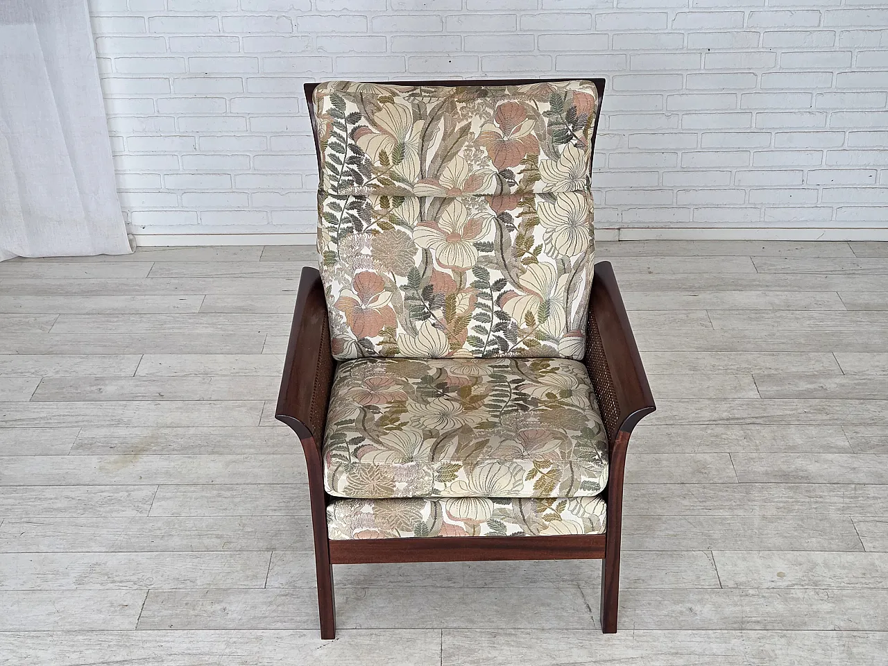 Swedish highback armchair by Arne Norell, 1970s 11